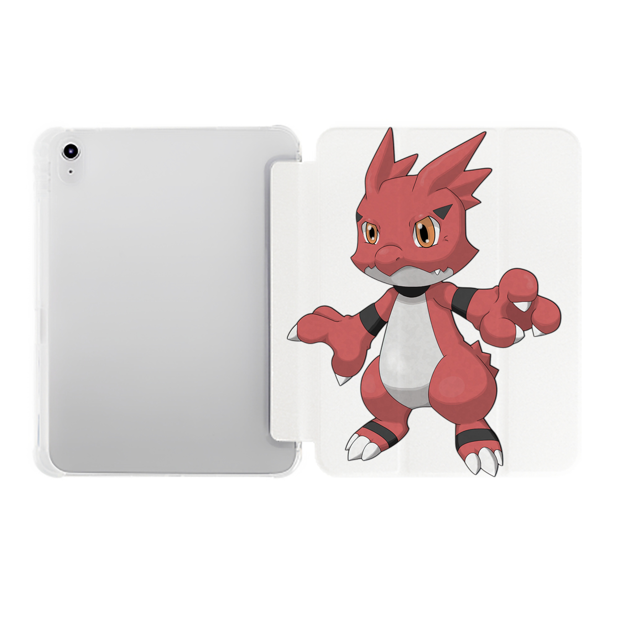 （画像用） Digimon デジタルモンスター/デジモン IPad ケース ペン収納付き 三つ折りスタンド PUレザー×シリコン 対応機種9.5/10.5/10.9インチ